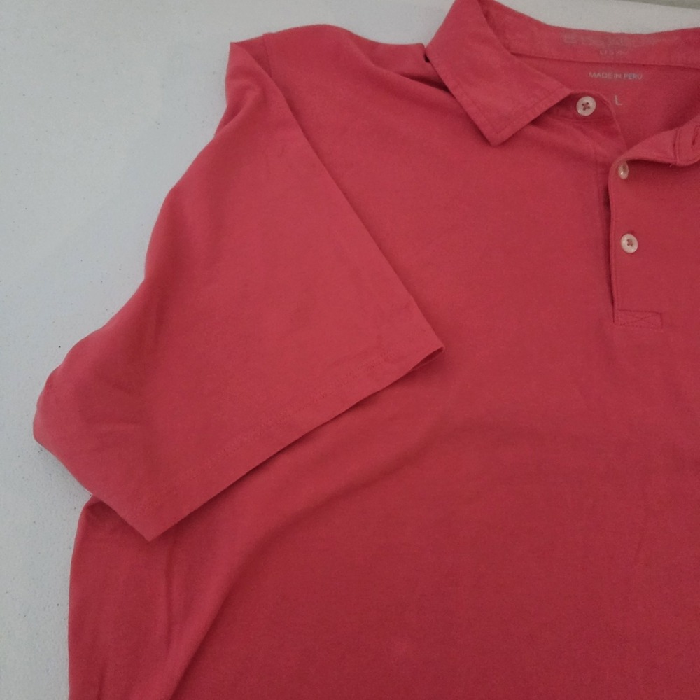 B Draddy Polo‎ Shirt Mens L Pink Pima Cotton Golf Short Sleeve 1912 Merion - Picture 4 of 13